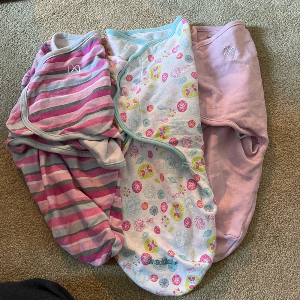Lot of 3 snuggle me sleep sacks size s/m